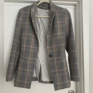 Plaid Blazer Jacket